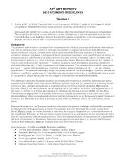 ap&reg; art history 2010 scoring guidelines - AP Central