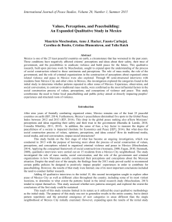 An Expanded Qualitative Study in Mexico