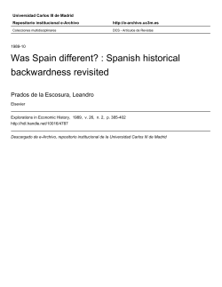 Spanish Historical Backwardness Revisited - e