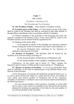 PART V - Ministry of Law and Justice