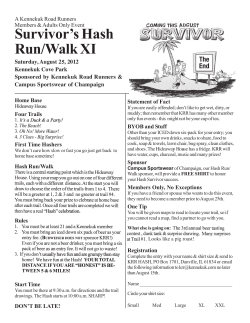 Survivor`s Hash Run/Walk XI