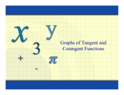 Graphs of Trigonometric Functions