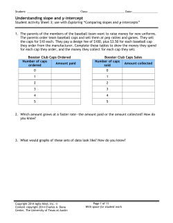 Understanding slope and y