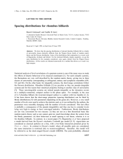 Spacing distributions for rhombus billiards