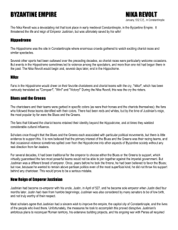 Handout "Nika Revolt"