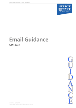 Email Guidance - Heriot