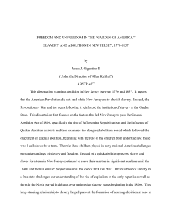 freedom and unfreedom in the &ldquo;garden of america:&rdquo;