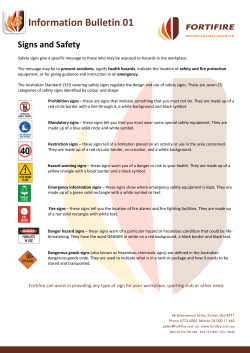 01 Signs and Safety