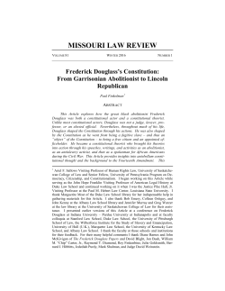 missouri law review - University of Missouri School of Law