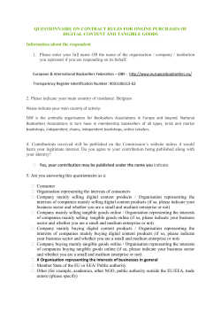 Read EIBF`s full contribution - European and International