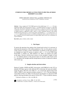 Evidence for chemical evolution in spectra of high redshift galaxies