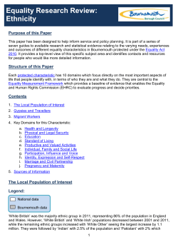 Ethnicity - Bournemouth Borough Council