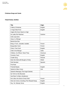 Christmas Carols by copyright status