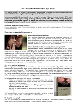 The Tobacco Products Directive
