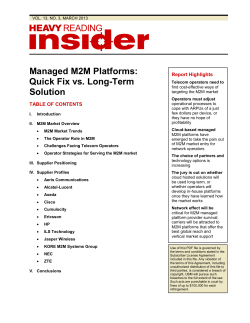 Managed M2M Platforms: Quick Fix vs. Long