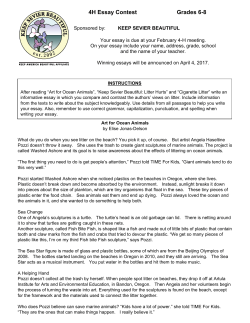 4H Essay Contest Grades 6-8 - University of Tennessee Extension