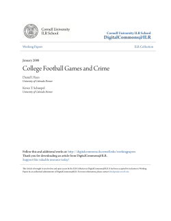 College Football Games and Crime
