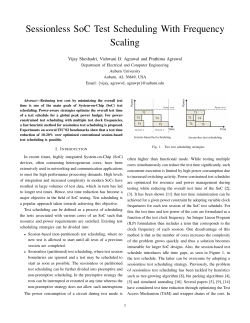 Sessionless SoC Test Scheduling With Frequency Scaling