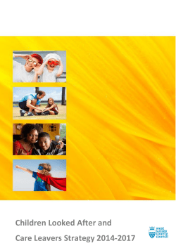 Children looked after and care leavers` strategy