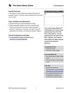 Teacher Notes PDF - TI Education