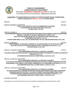 feb 18 2015 agenda