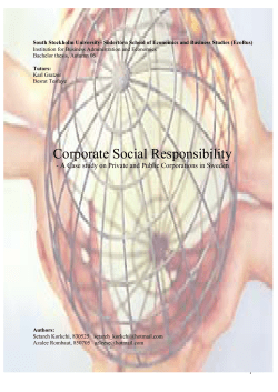 Corporate Social Responsibility