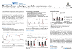 Modulation of neural excitability during and after eccentric muscle