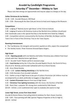 Arundel By Candlelight Entertainment Schedule 2015