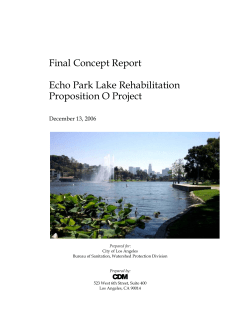 Echo Park Lake Rehabilitation Project