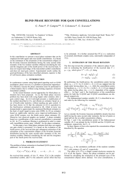 Blind phase recovery for QAM constellations