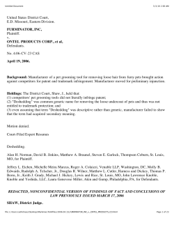 United States District Court, ED Missouri, Eastern Division