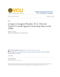 Living in a Gangsta`s Paradise: Dr. C. DeLores Tucker`s Crusade