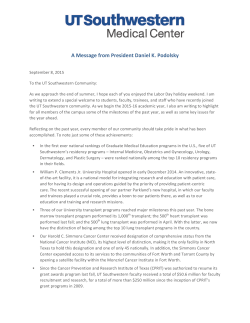 A Message from President Daniel K. Podolsky