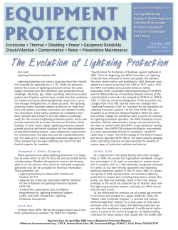 The Evolution of Lightning Protection