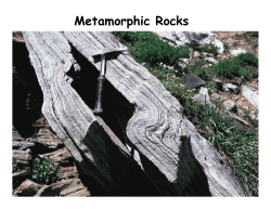 Metamorphic Rocks - Bryn Mawr College