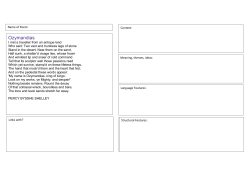 Poetry revision template