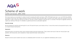 Conflict and tension, 1894-1918