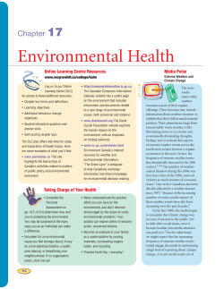 Environmental Health - McGraw Hill Higher Education