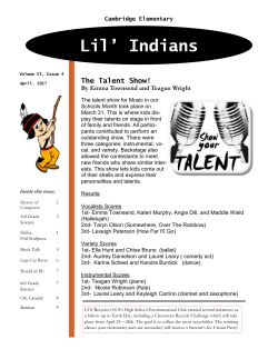 Lil` Indians - Cambridge Central School