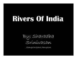 Indian Rivers - Outline
