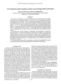 Low-temperature phase transitions and the role of hydrogen bonds