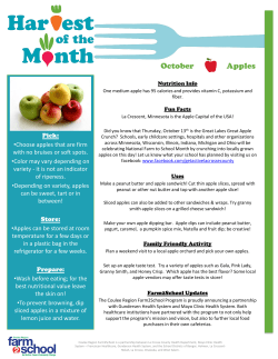 October Apples - School District of Holmen