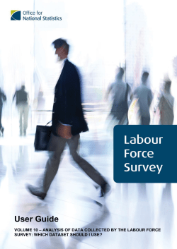 Analysis of data collected by the Labour Force Survey user guide