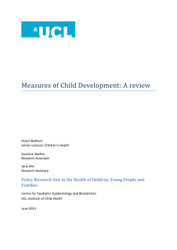Measures of Child Development: A review