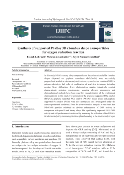 Synthesis of supported Pt alloy 3D rhombus shape nanoparticles for