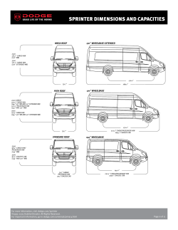sprinter dimensions and capacities