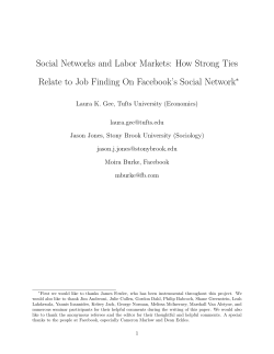 Social Networks and Labor Markets: How Strong Ties Relate to Job