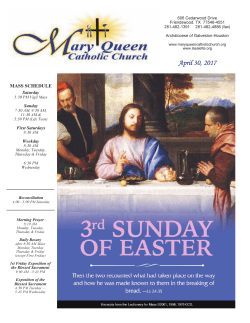 April 30, 2017 - Mary Queen Catholic Church