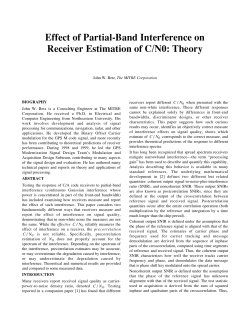 Effect of Partial-Band Interference on Receiver Estimation of C/N0