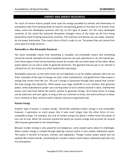 Foundations of Social Studies ECONOMICS